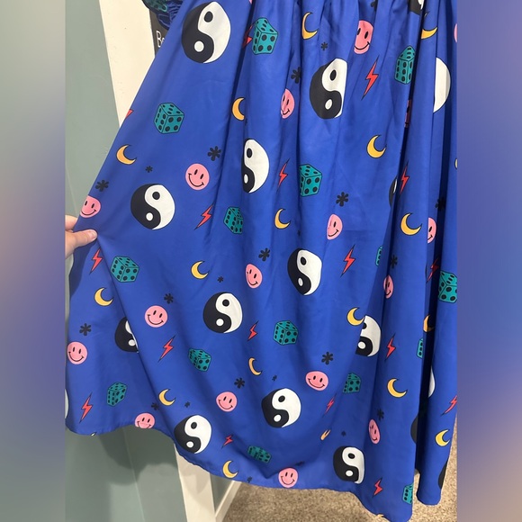 LALA Blue and White Dress - Picture 6 of 8